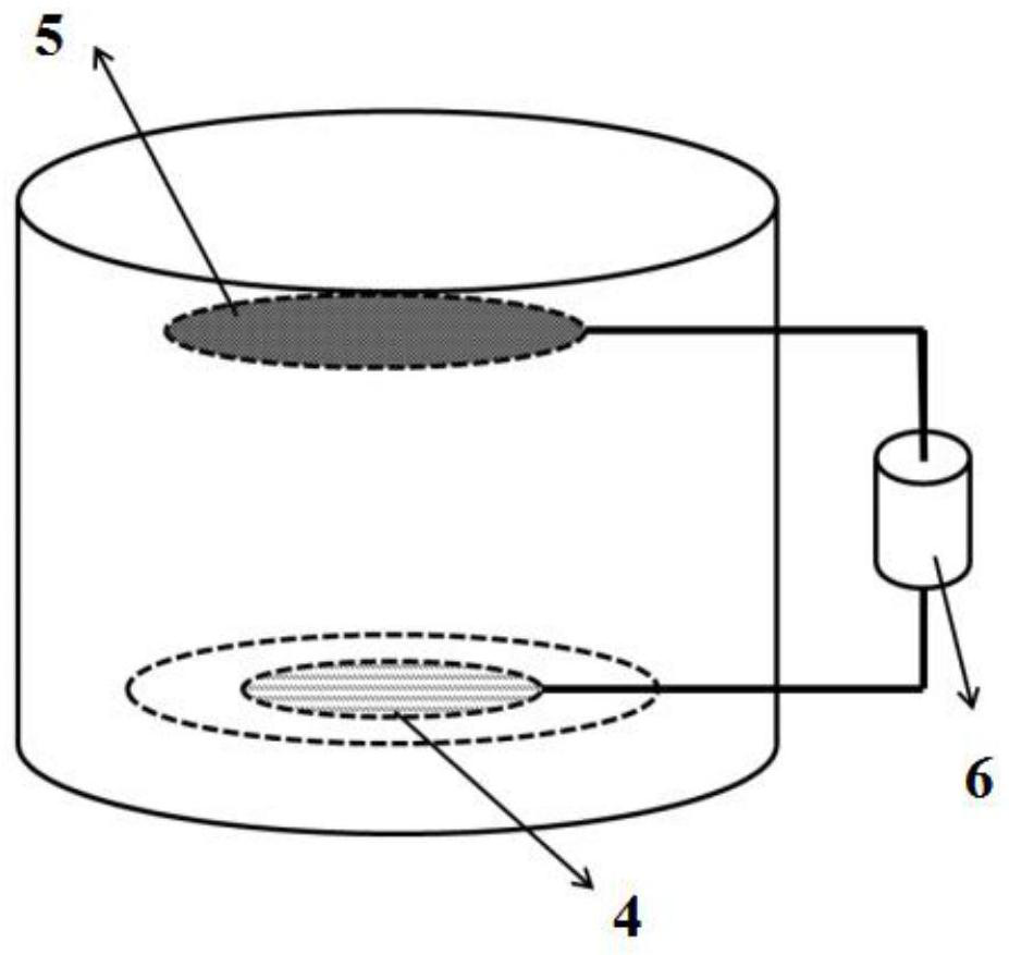 Working electrode for degrading petroleum hydrocarbon, device for degrading petroleum hydrocarbon and application