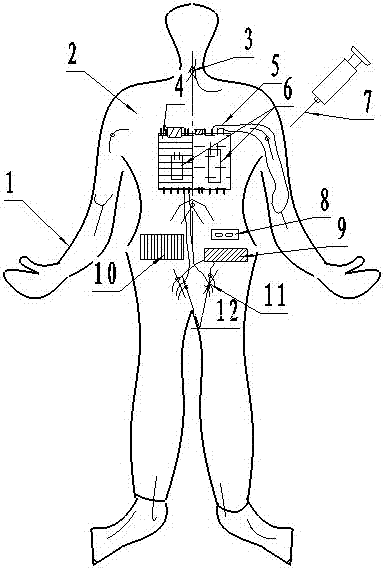 Puncturing practice device for nurses