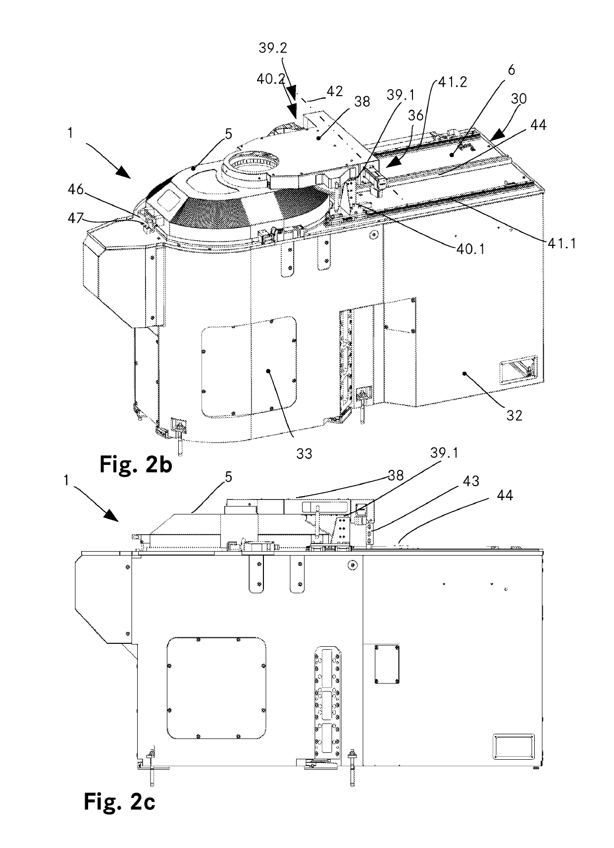 Gear processing machine having a bellows