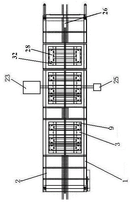 Sand blasting derusting and online heat treatment method for reinforcing steel bar