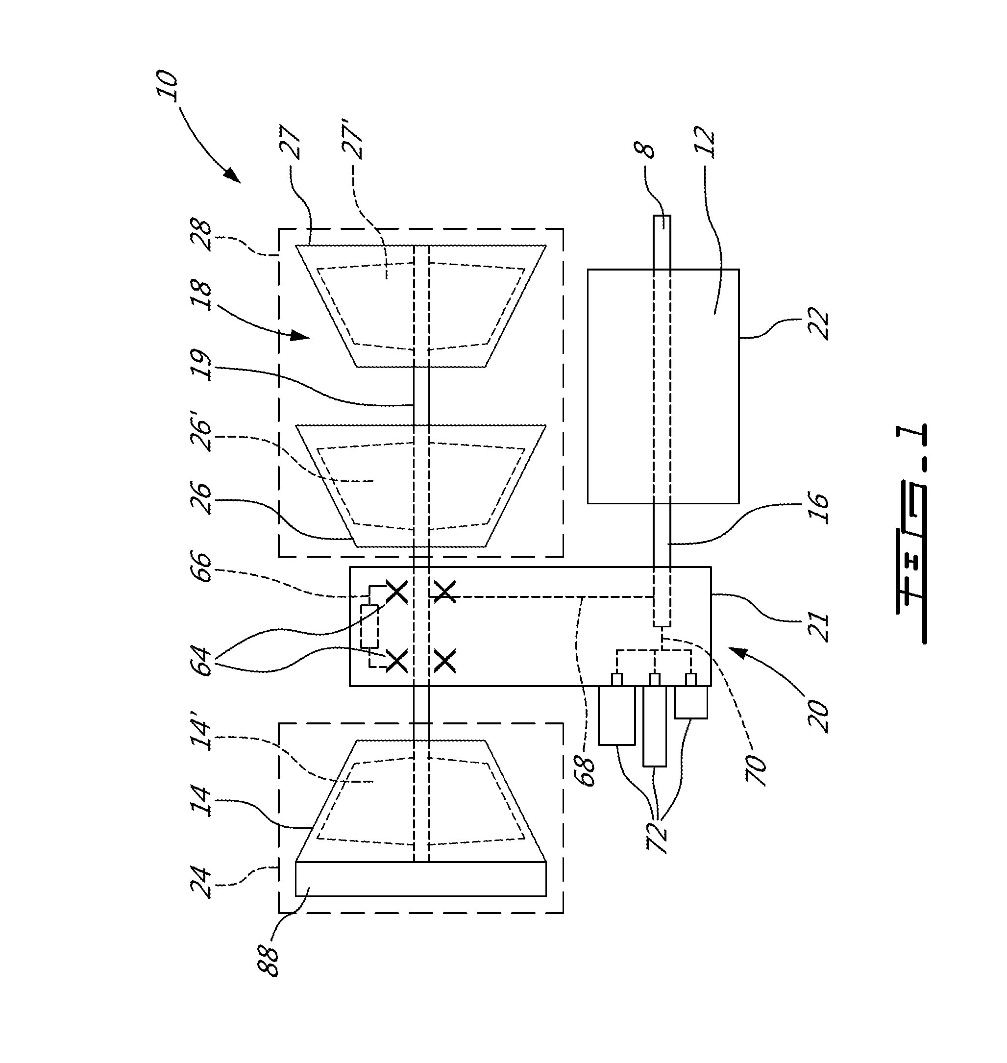 Compound engine assembly with confined fire zone