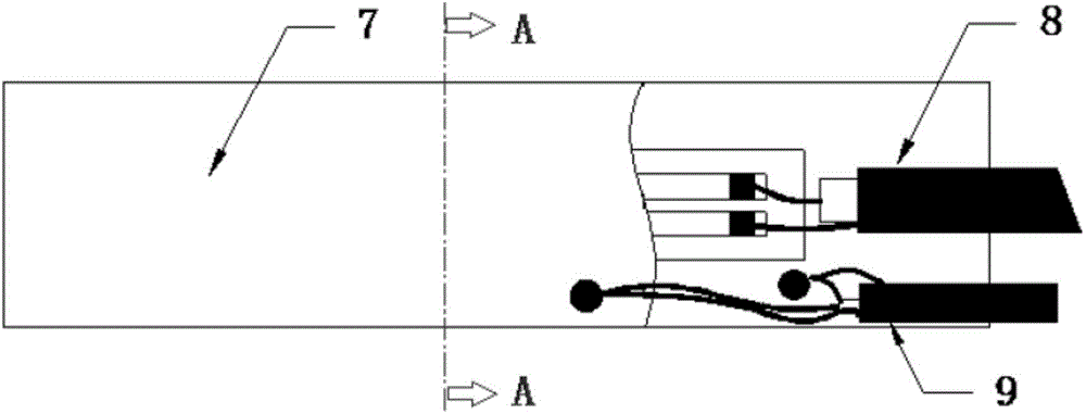 Manganin pressure sensor and device for measuring underwater explosion near-field impact wave pressure