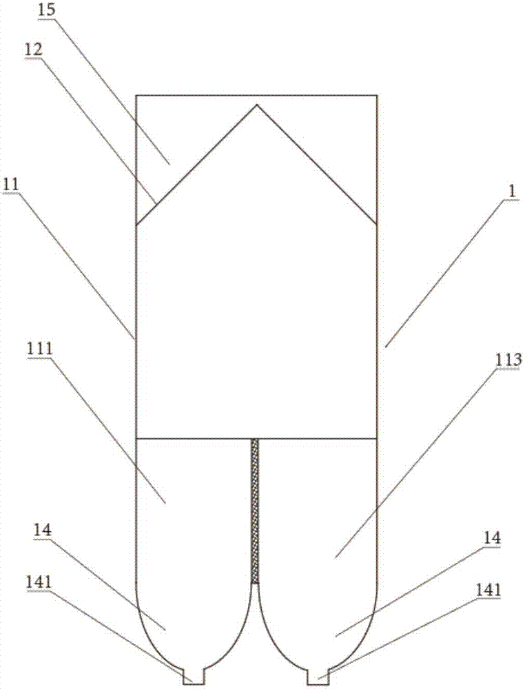 Pulsed type bag dedusting device