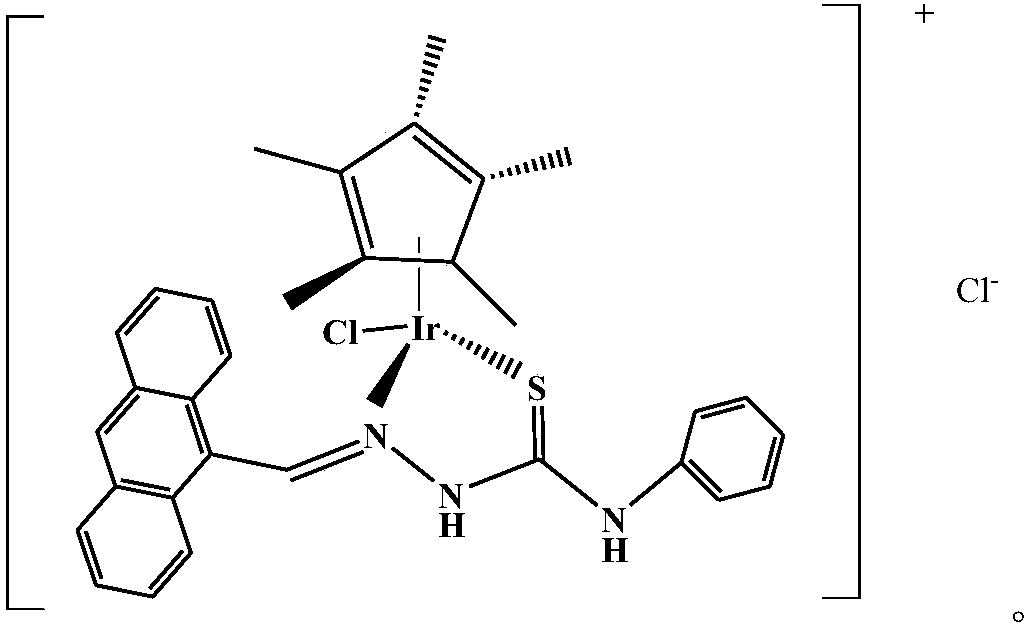 Iridium complex with chemotherapy and phototherapy antitumor effects at the same time and preparation method and application thereof