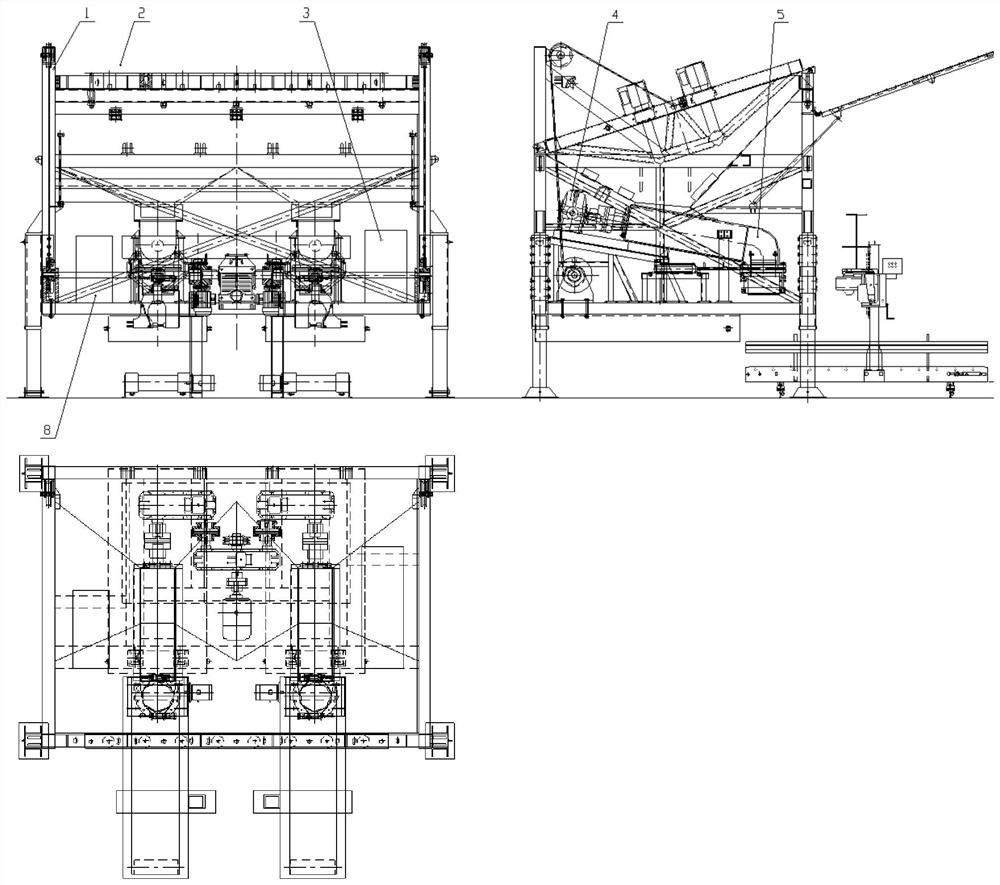 Mechanical sandbag automatic filling machine equipment