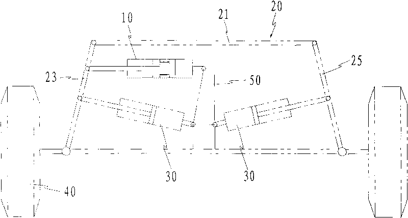 Mobile crane, steering mid positioning and locking device and mid cylinder thereof