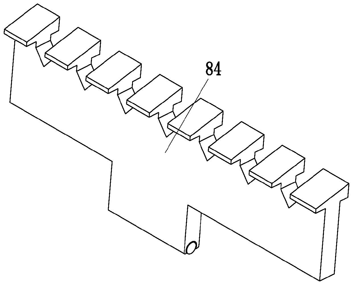 A green grass crushing device for animal husbandry