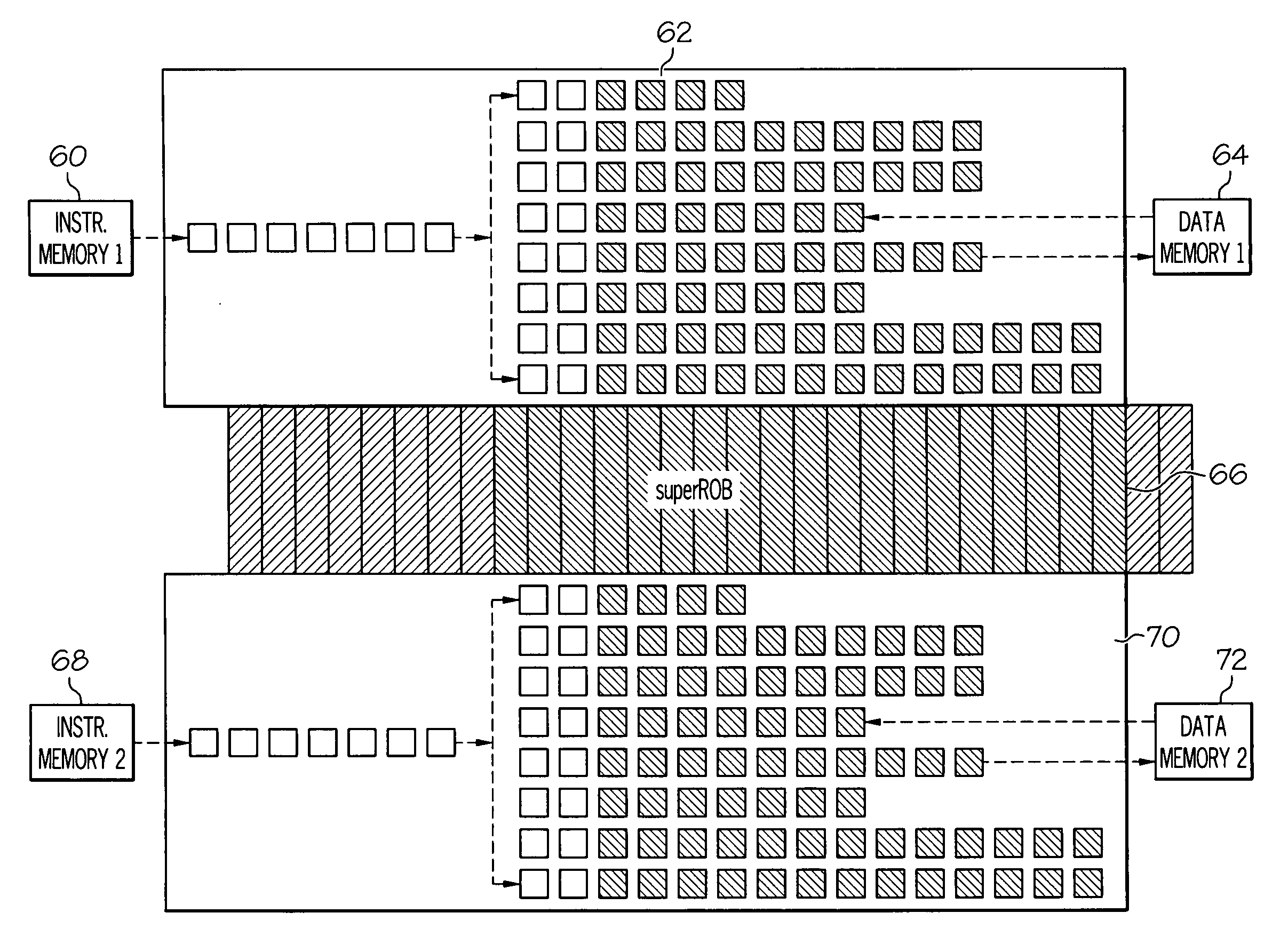 Computer processing system employing an instruction reorder buffer