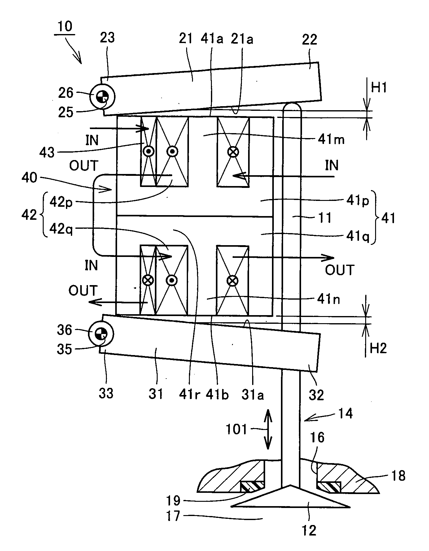 Electromagnetically driven valve