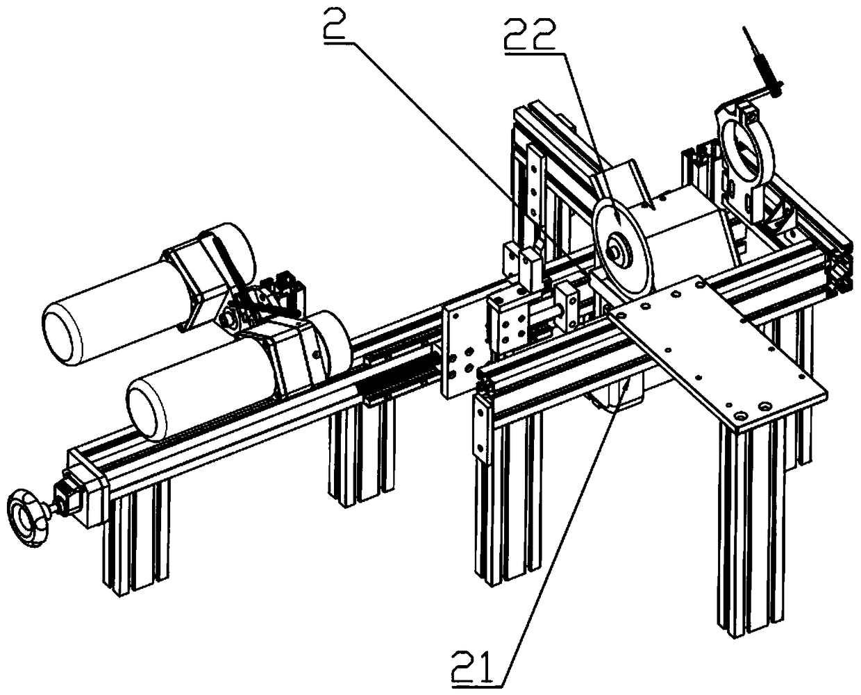 Roller cutting machining equipment