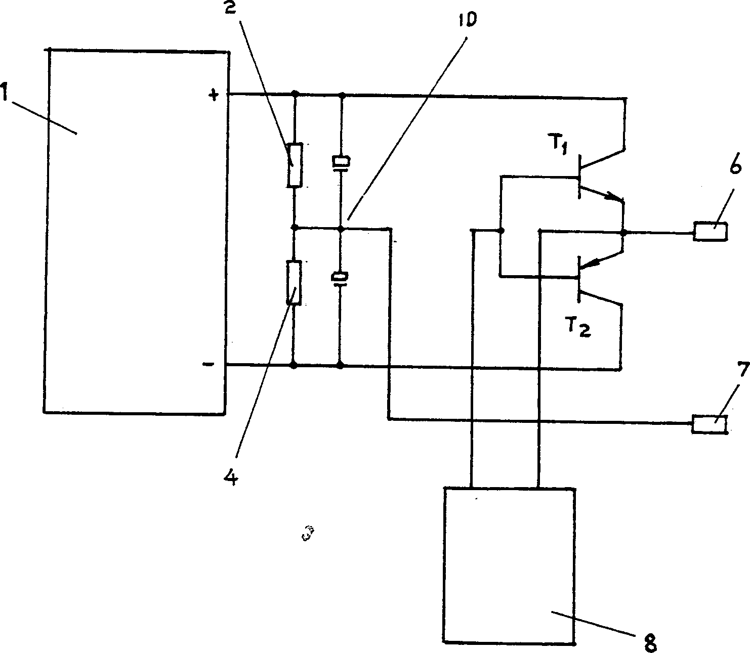 Device for admitting, asymmetric pulse ions (electrophoresis) with bi-directional equilibrium