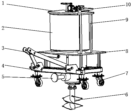 Orchard organic fertilizer drilling and fertilizer applying machine and use method thereof