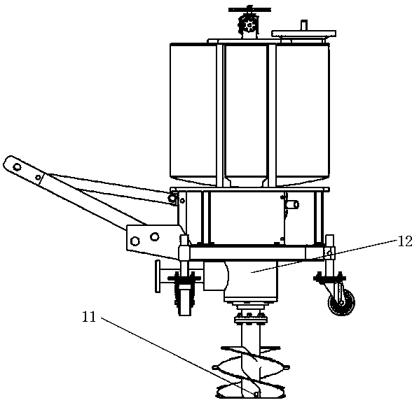 Orchard organic fertilizer drilling and fertilizer applying machine and use method thereof