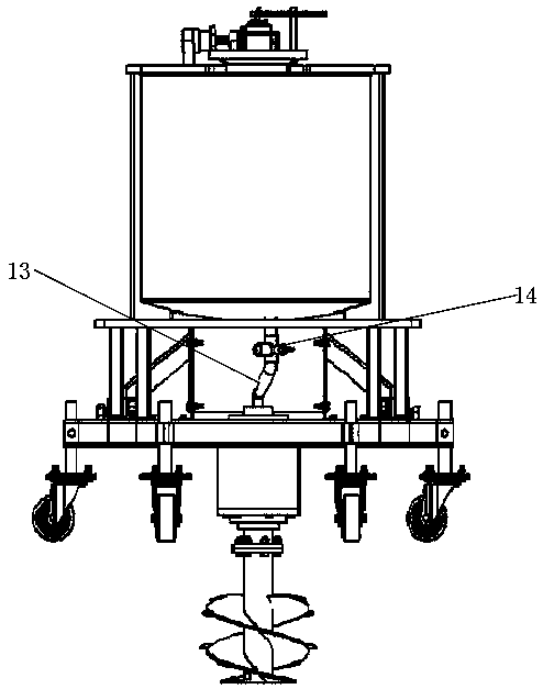 Orchard organic fertilizer drilling and fertilizer applying machine and use method thereof