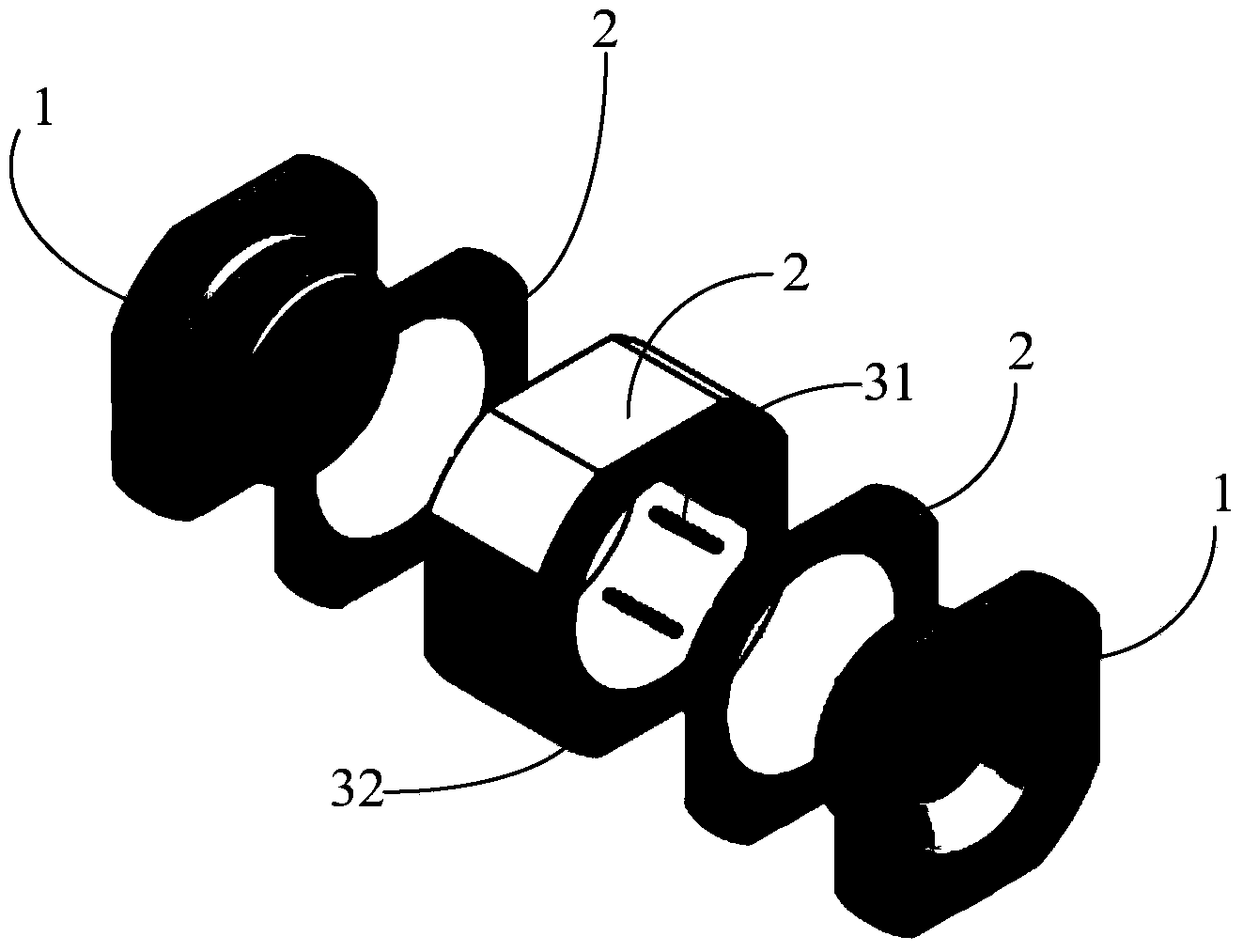 Integrated gas discharge tube and manufacturing method thereof