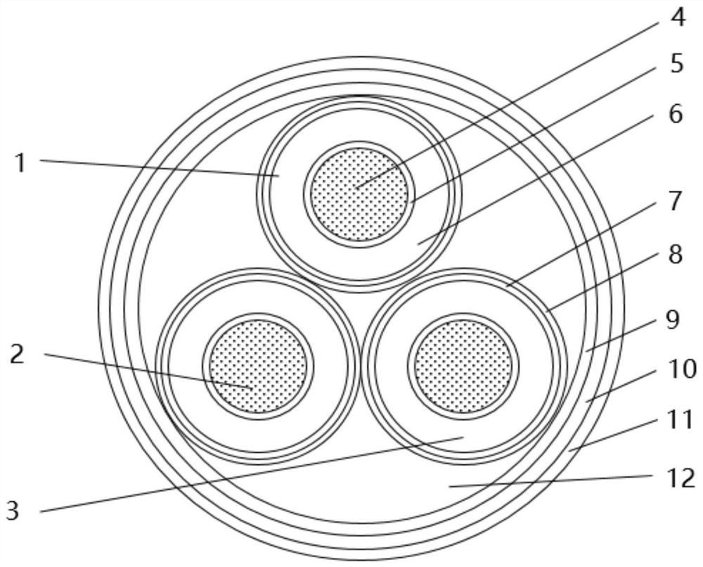 Polypropylene 10kV molded cable joint and manufacturing method thereof