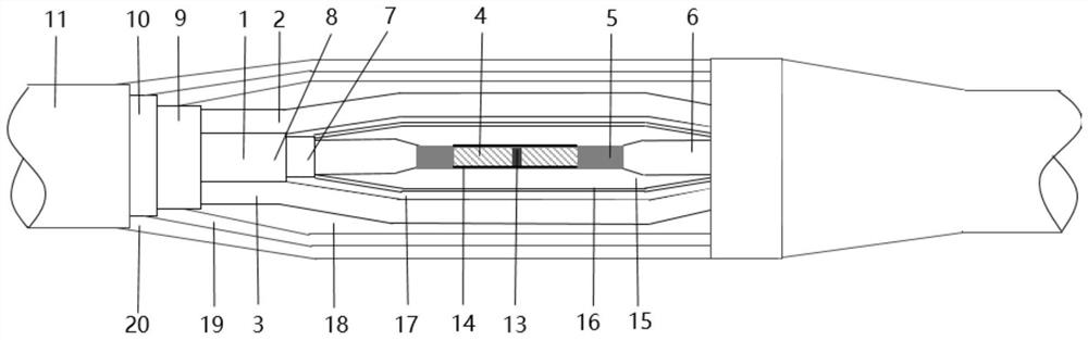 Polypropylene 10kV molded cable joint and manufacturing method thereof