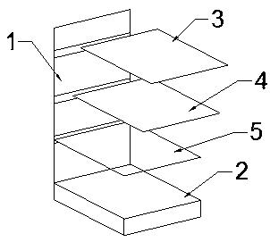 A glasses display stand for glass products