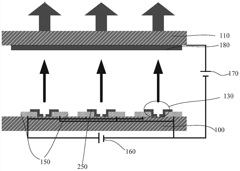 Surface conduction electron emission source structure and manufacturing method thereof