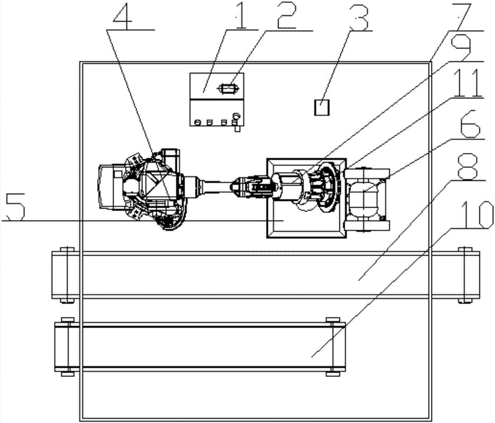 Car casting and forging piece trimming automatic polishing system and process based on on-line measurement