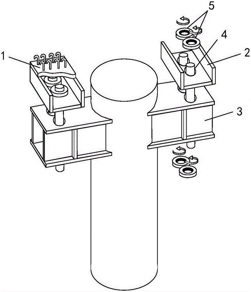 Structure for preventing bridge from overturning transversely and construction method of structure