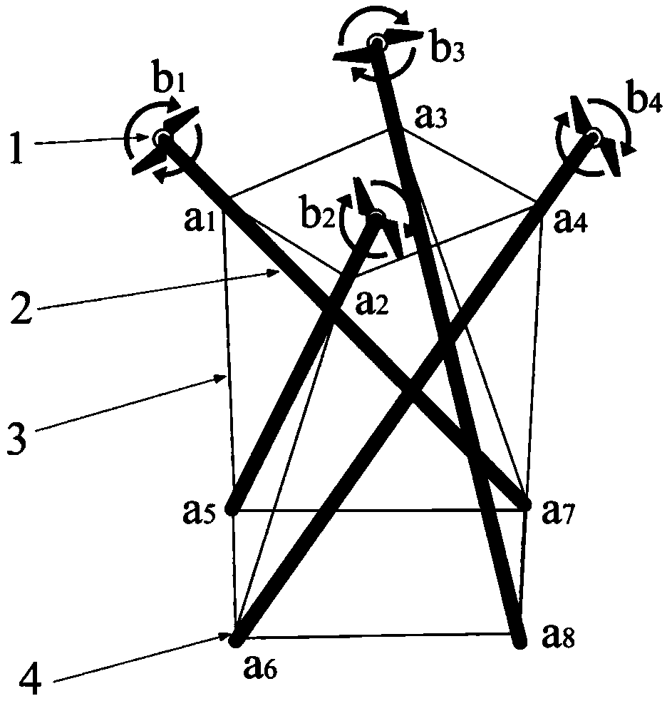 Multi-rotor unmanned aerial vehicle based on four-press-rod integral tensioning structure