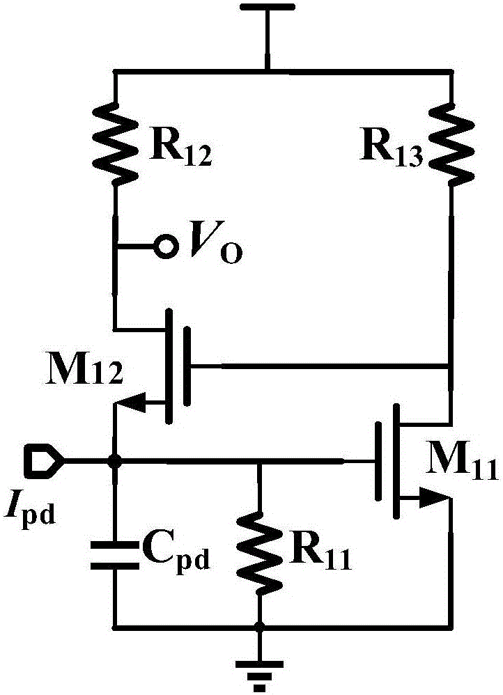 High-gain low-noise optimal bias regulating type cascode trans-impedance amplifier