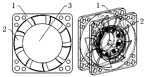 Computer fan device with backflow prevention function