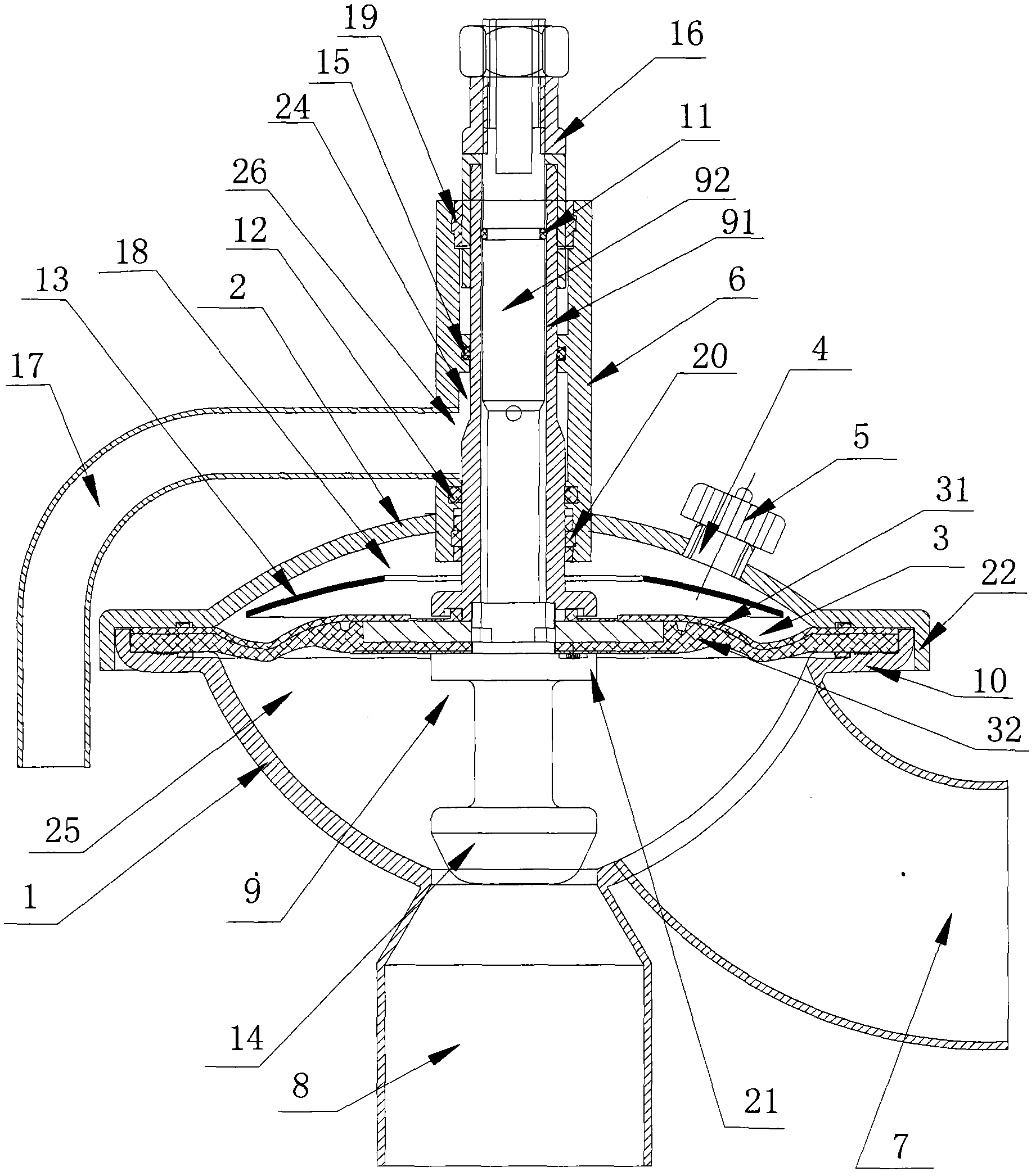 Constant pressure regulating valve