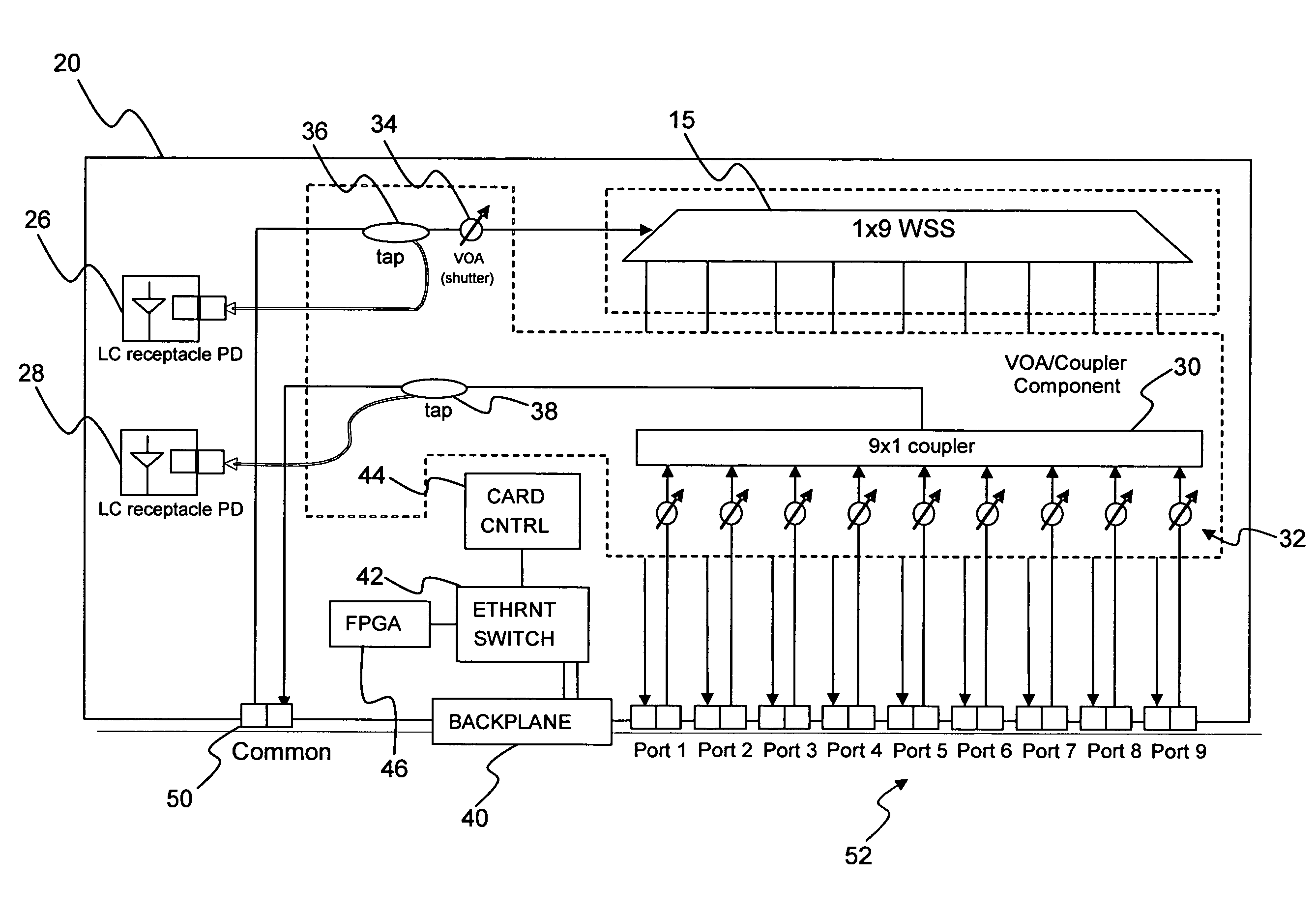 Systems and methods for adaptive gain control to compensate OSNR penalty caused by side-lobe of MEMS-based reconfigurable optical add-drop multiplexers