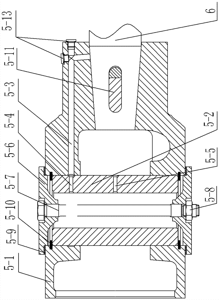 Vertical compressor suitable for high-temperature gas media