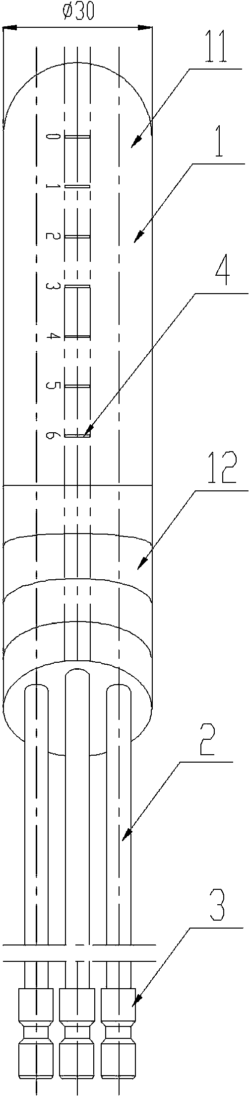 Source applicator for anal canal tumor radiotherapy