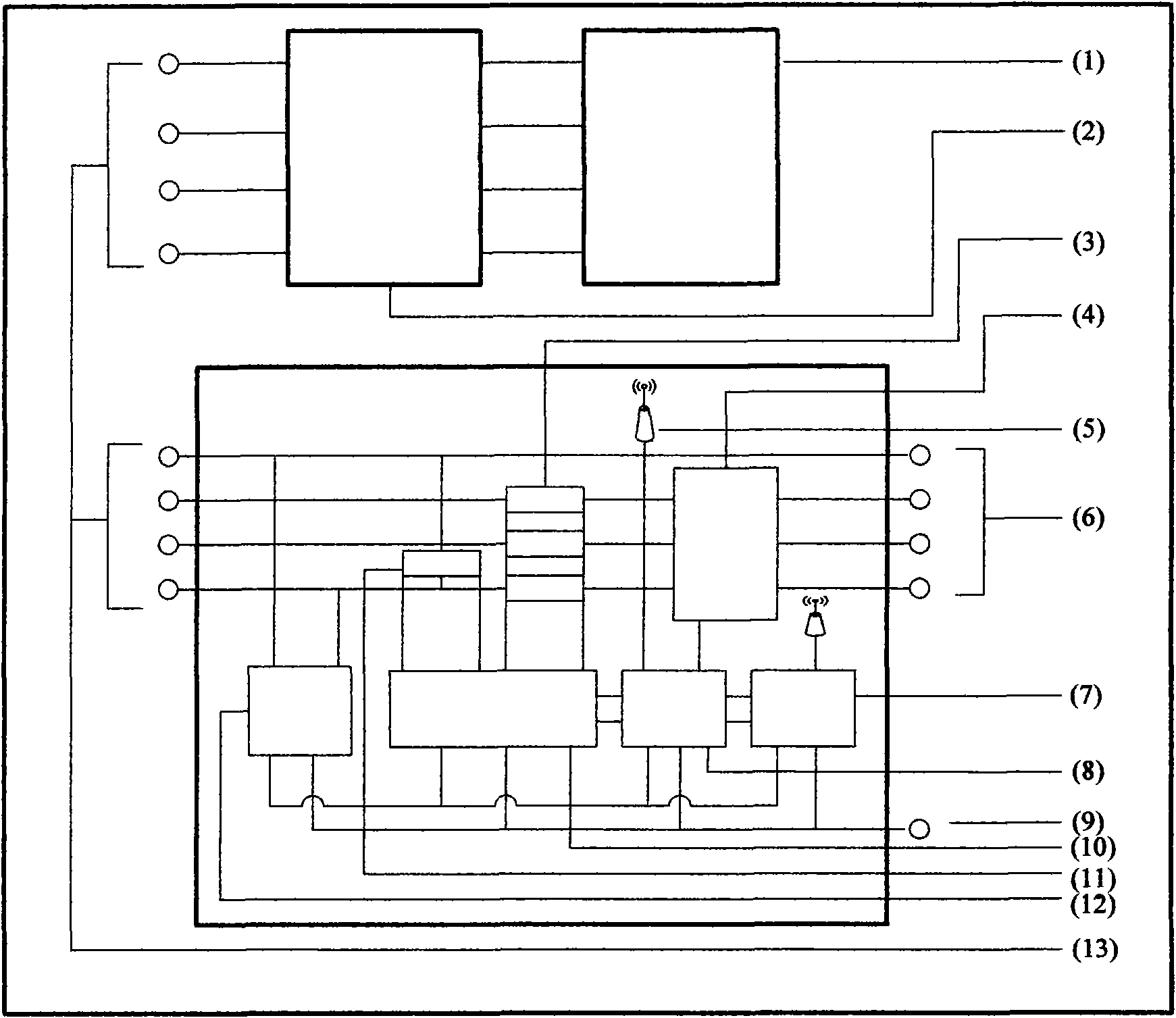 Wireless main controller in electronic ballast street lamp