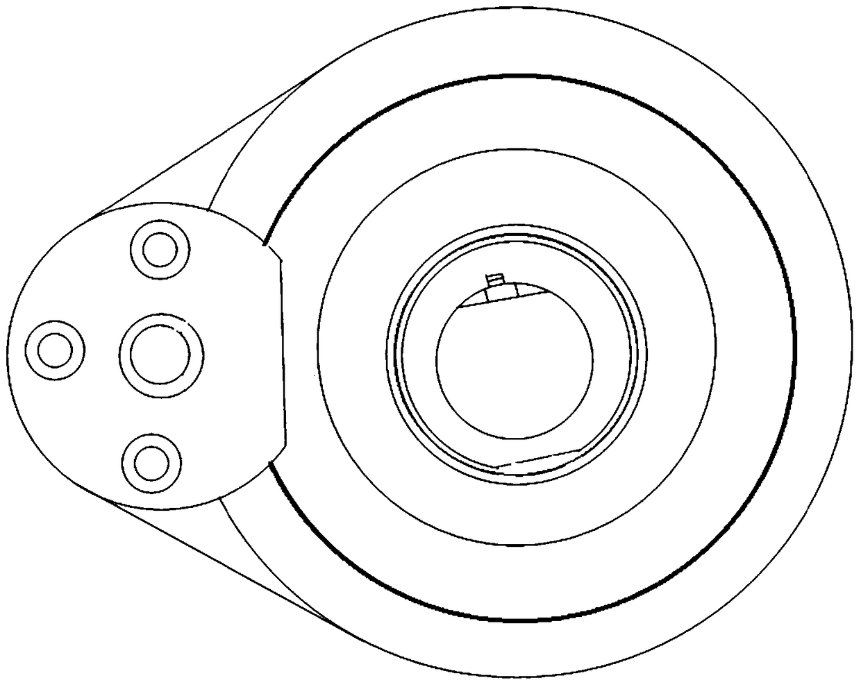 A hyperboloid high-speed polishing machine