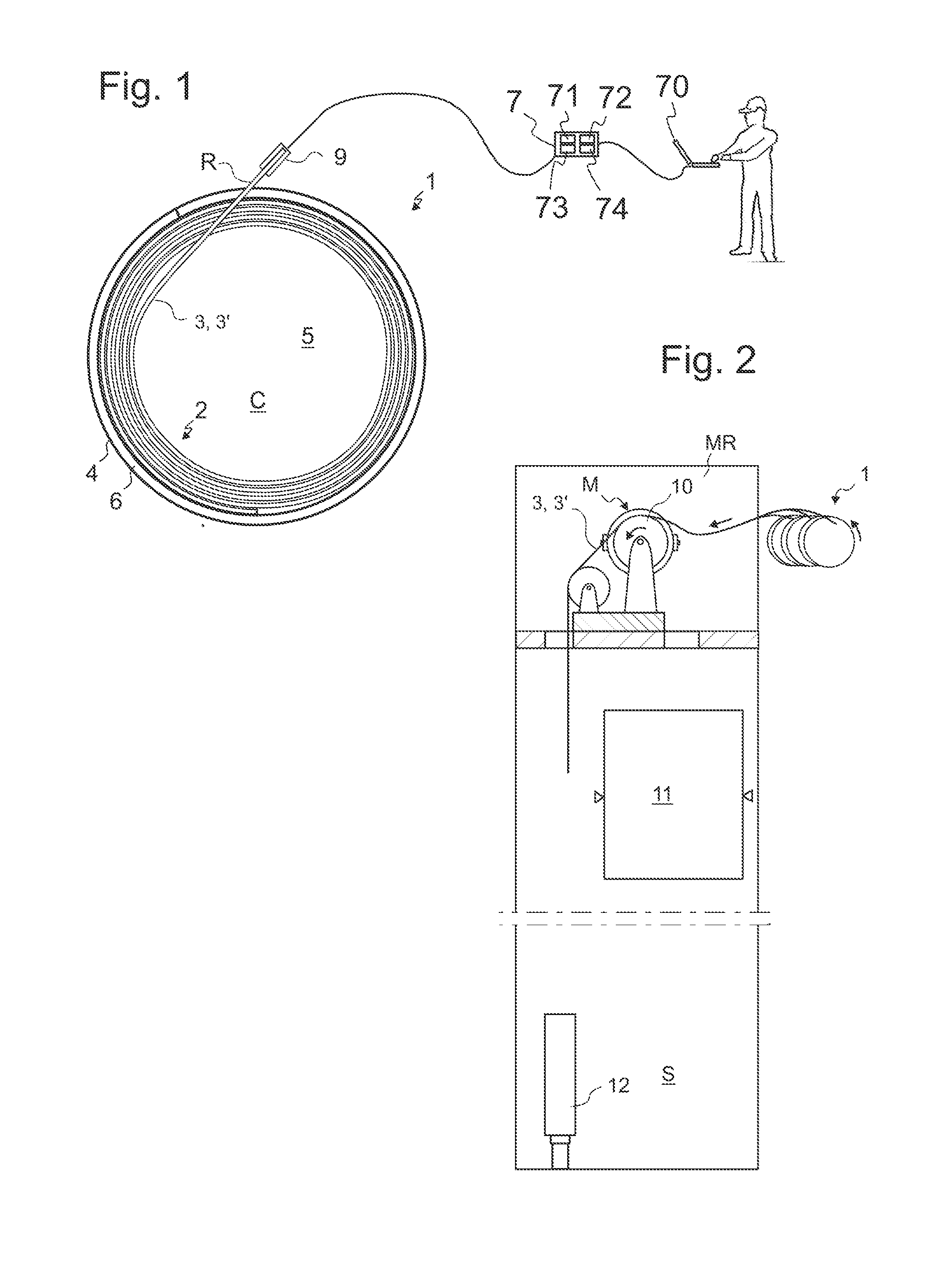 Method and an arrangement in condition monitoring of an elevator rope