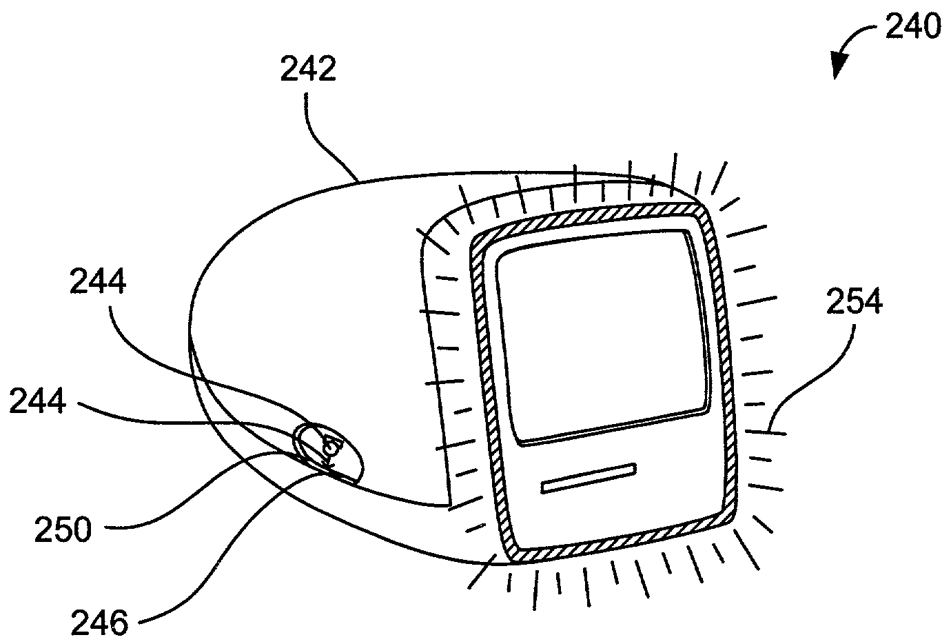 Active enclosure for computing device