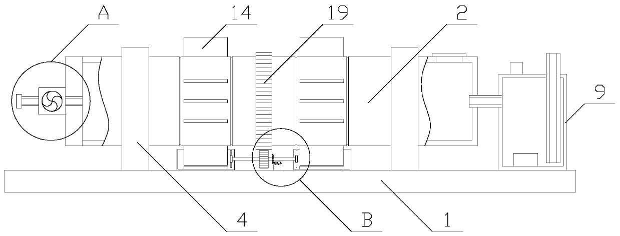 Dustproof ball milling equipment with good heat dissipation effect for iron ore