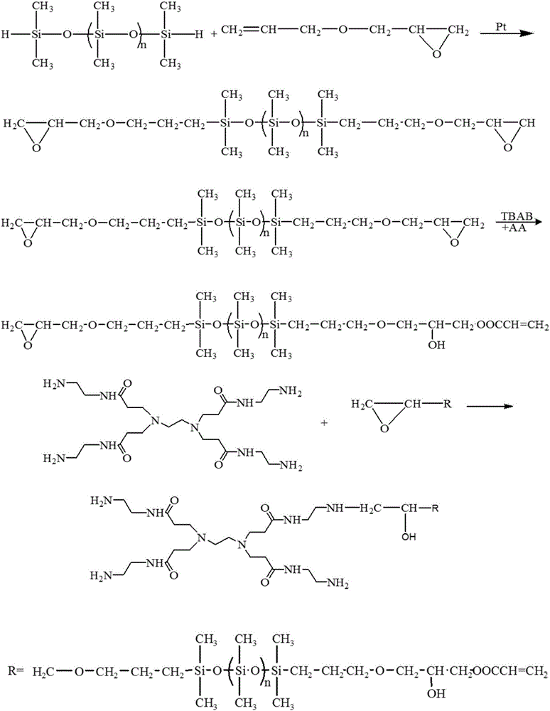 Preparation and application of a kind of silicon-containing dendritic-linear fatliquoring agent