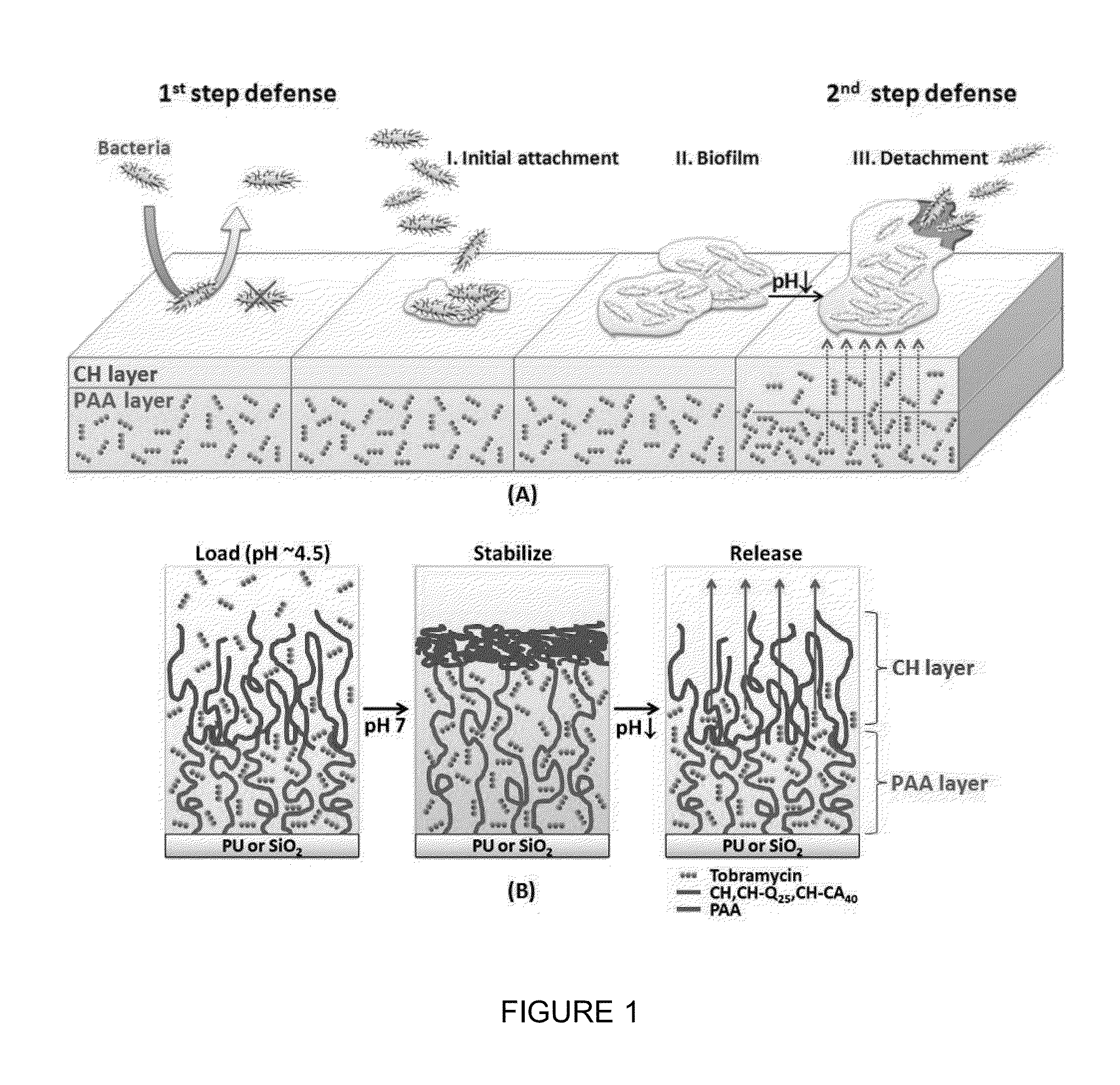 Antimicrobial polymer layers