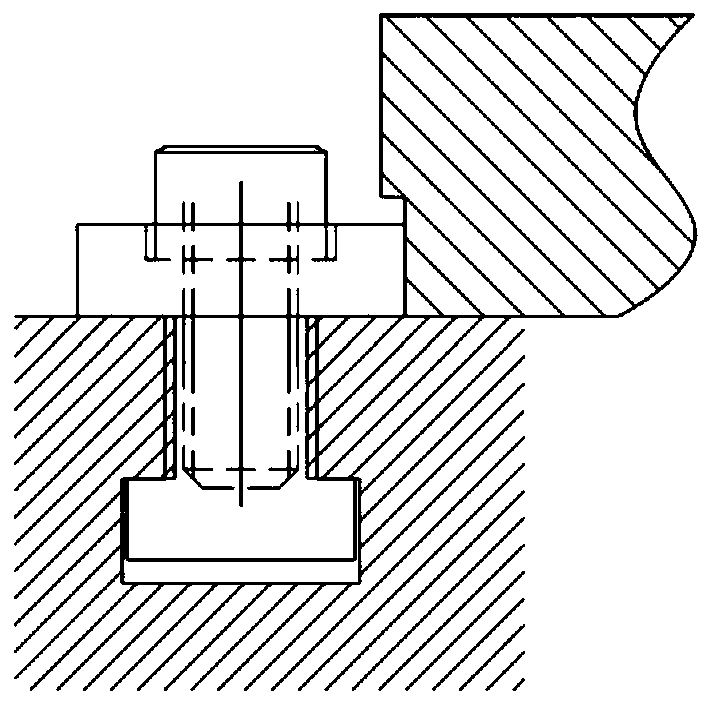 Tire mold movable type block machining tool