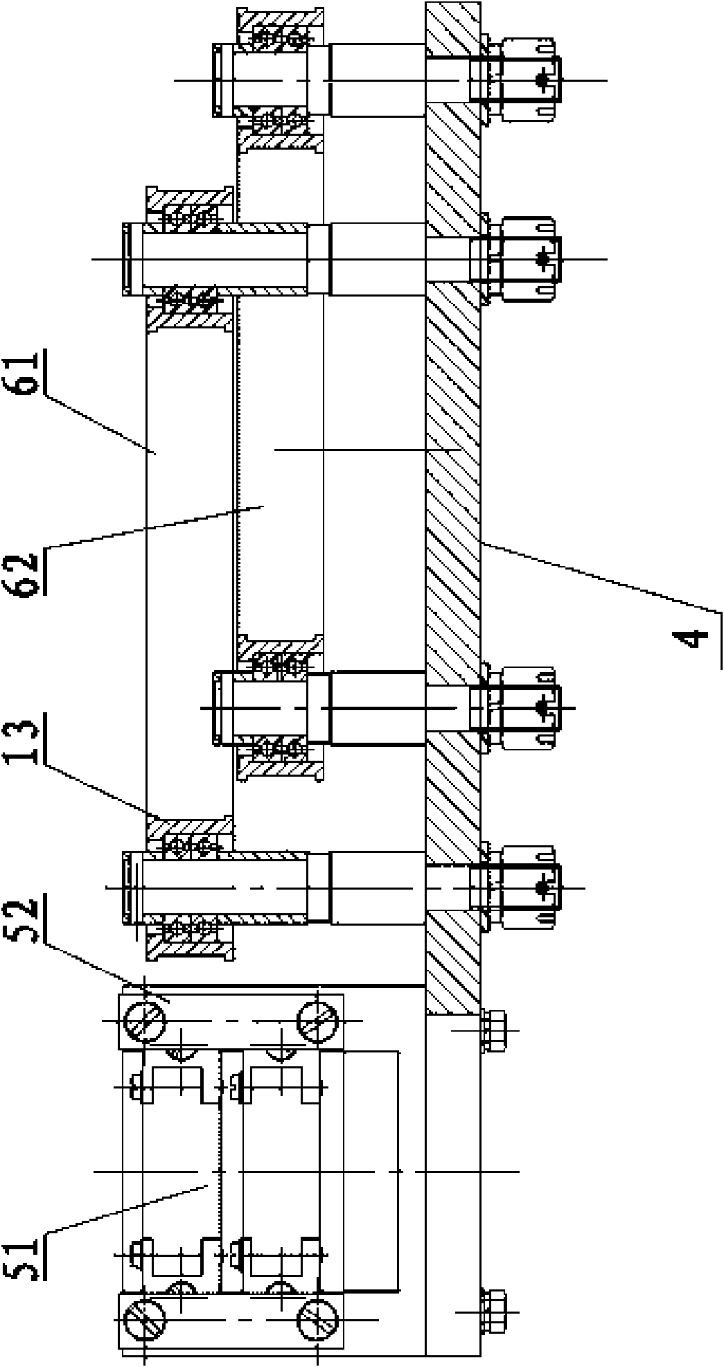 Autorotation driving device for automatic light inspection machine