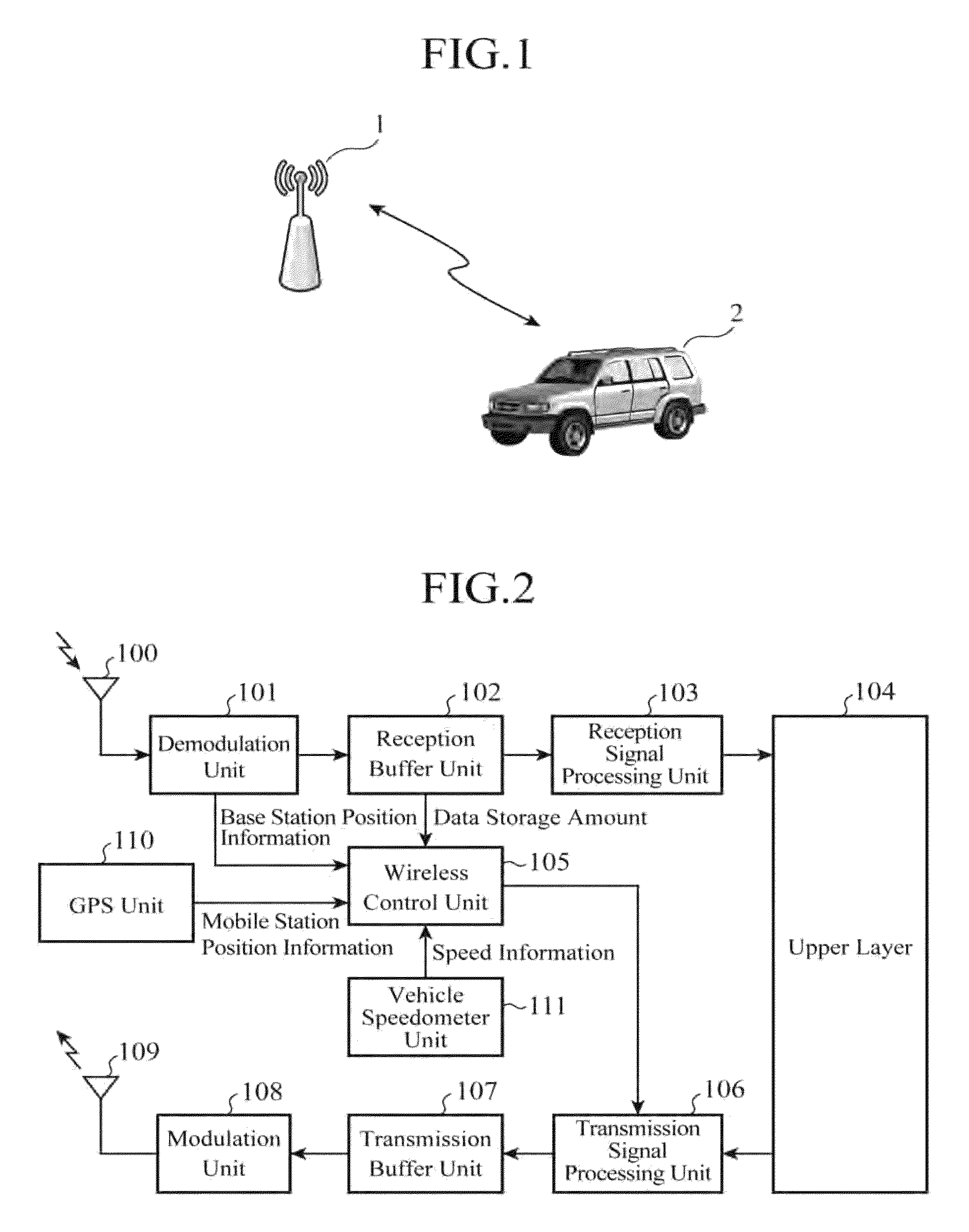 On-board wireless communication apparatus and on-board wireless communication system