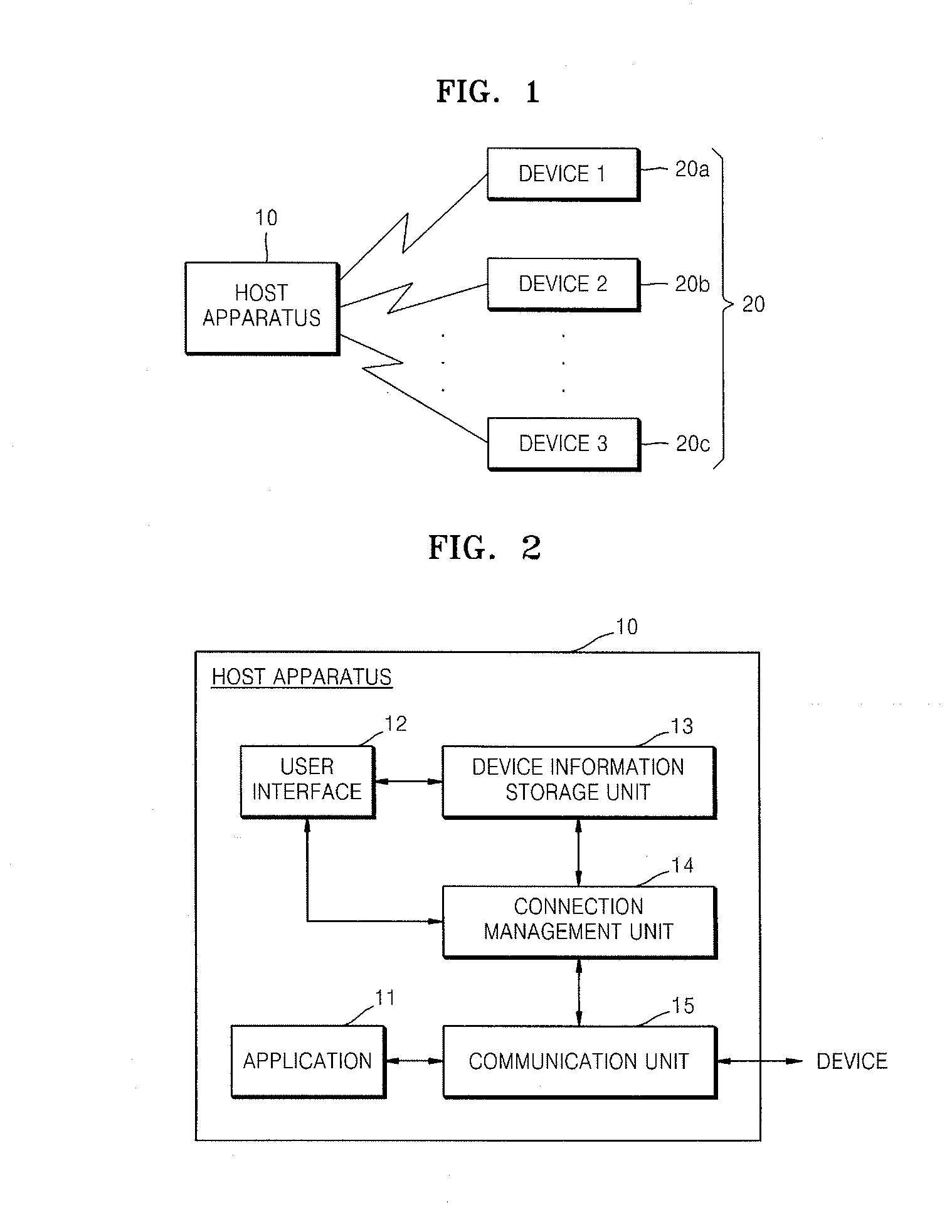 Host apparatus capable of connecting with at least one device using wusb and method of connecting host apparatus to device