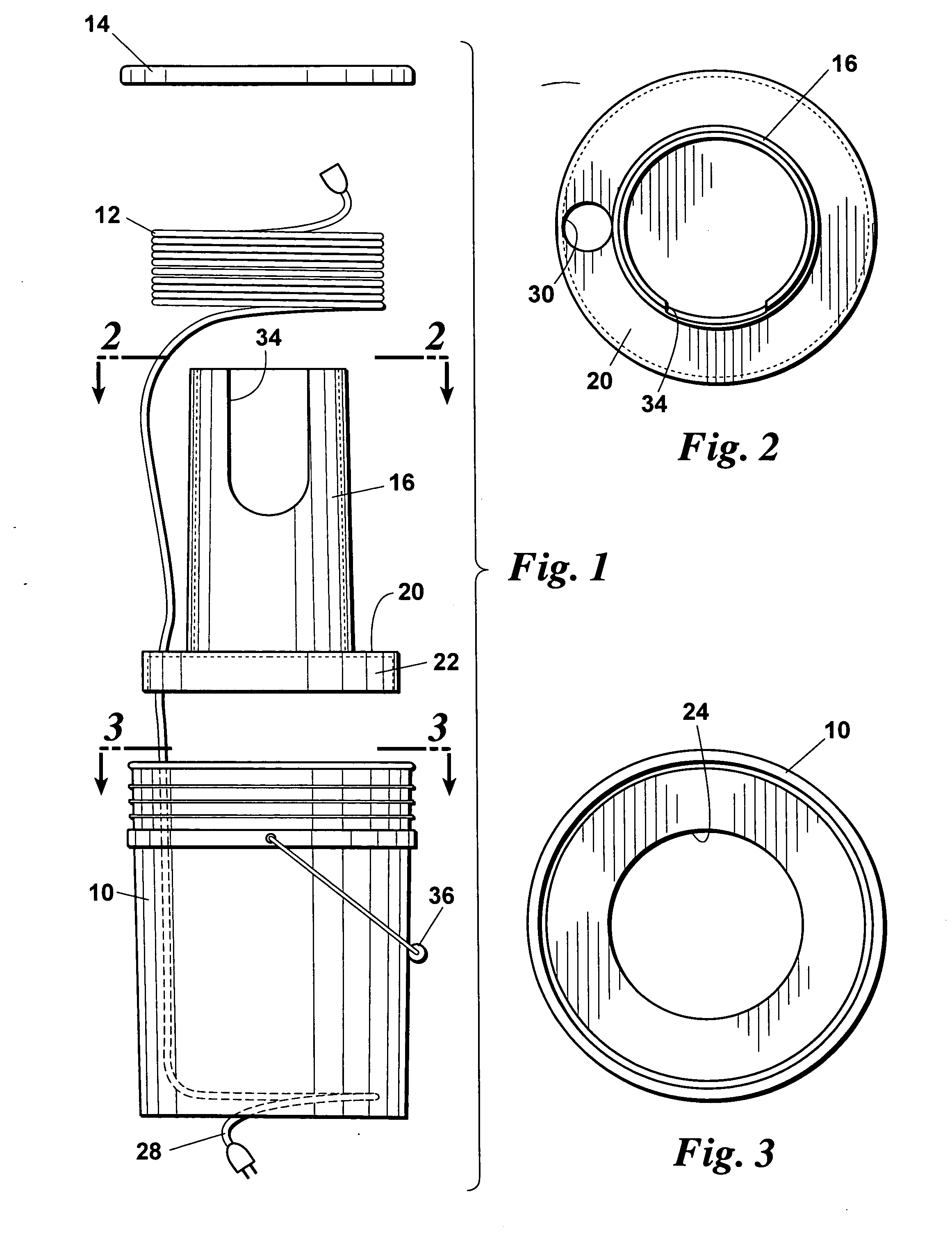 Bucket and cord