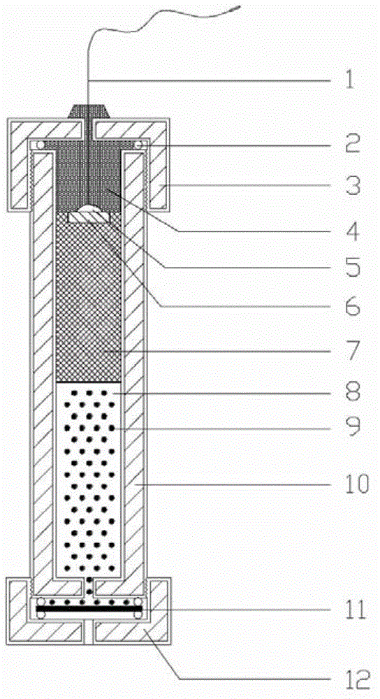 Long-life reference electrode suitable for deep-sea high-hydrostatic pressure environment