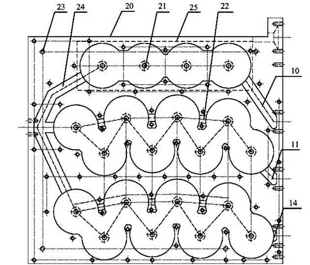 Multi-band combiner with cavity