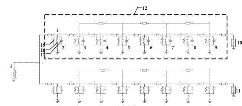 Multi-band combiner with cavity