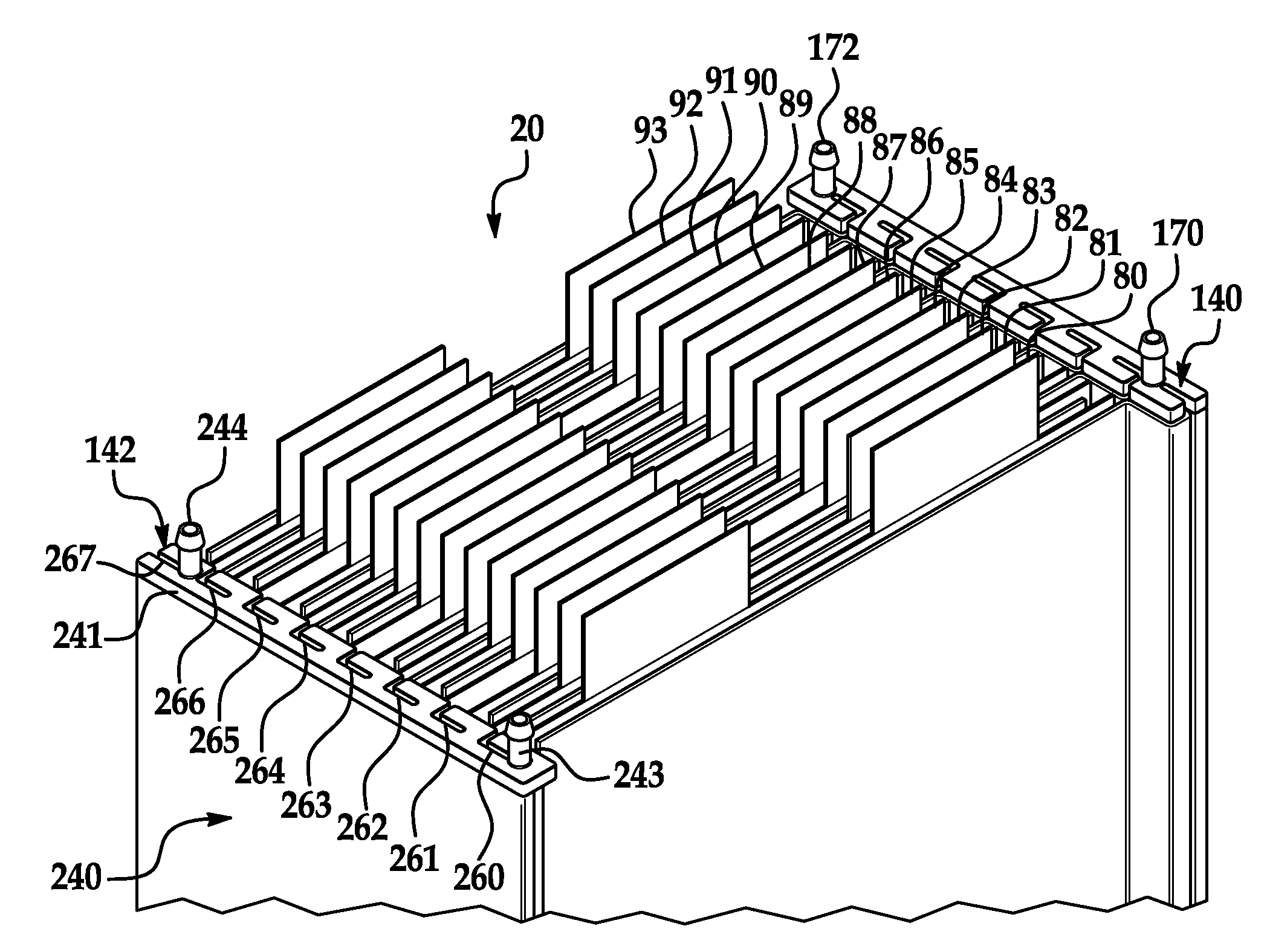 Battery systems, battery modules, and method for cooling a battery module