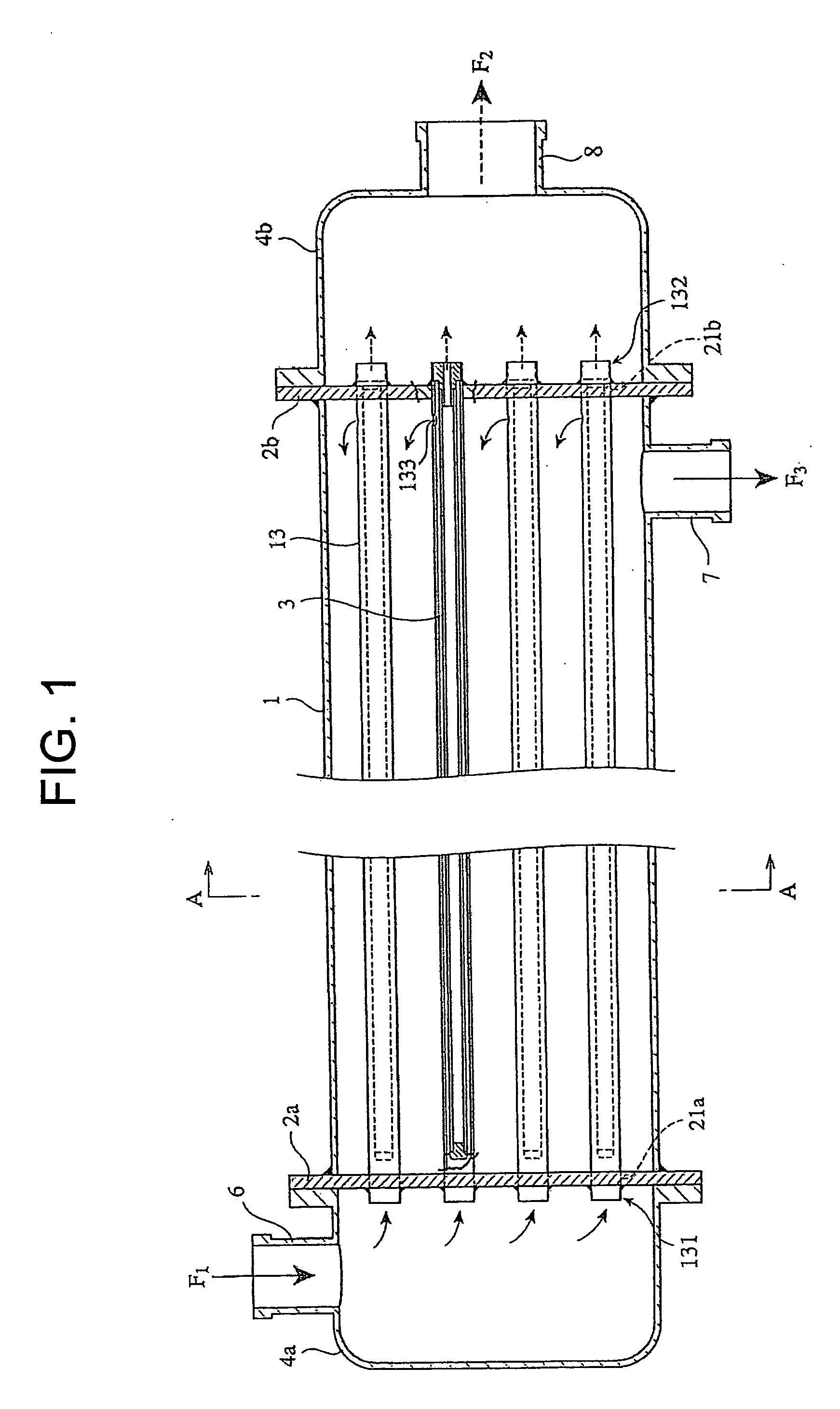 Multi-tube separation membrane module