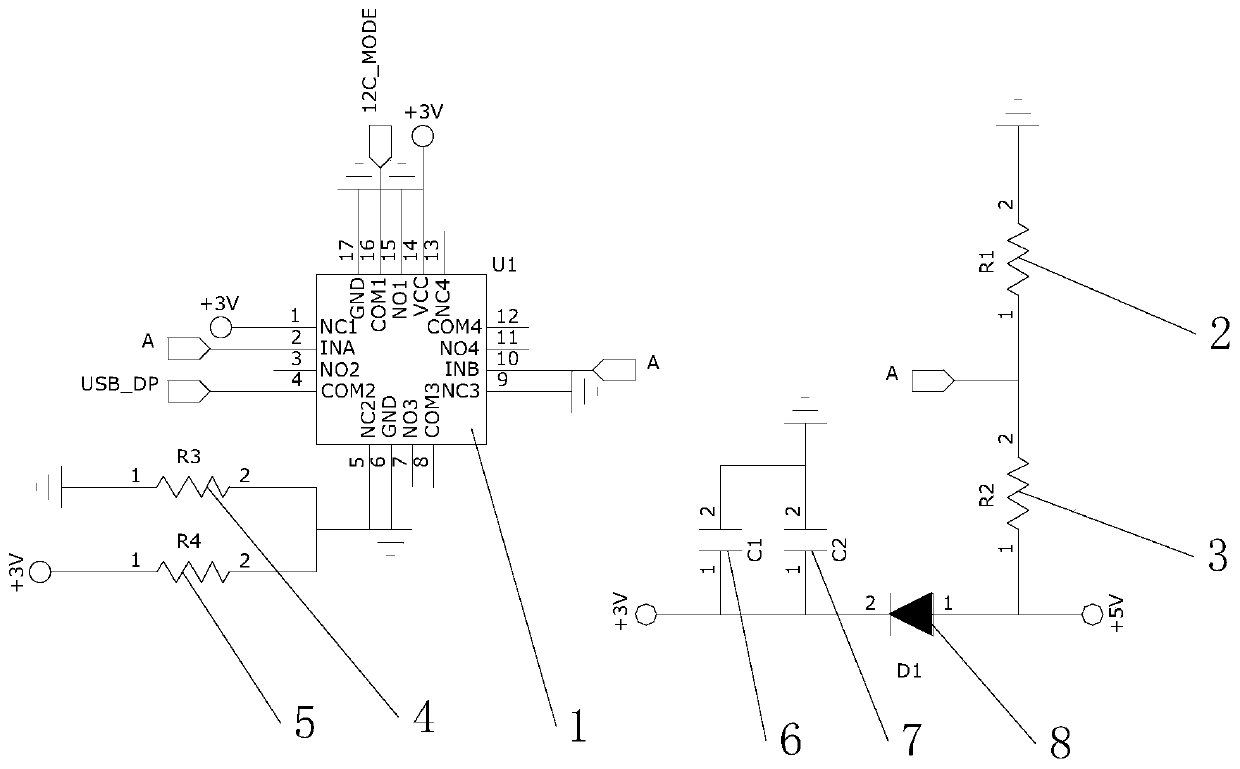 I2C and USB compatible design circuit